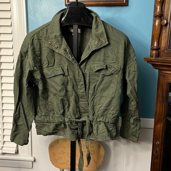 Time and Tru Jackets & Coats Time And Tru Green Long Sleeve Cinched